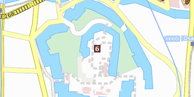 Burg Ōsaka Ōsaka Stadtplan